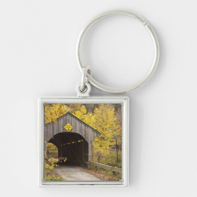 Covered bridge, Vermont, USA 2 Key Ring (Front)