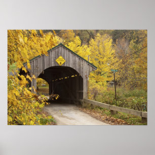 Covered bridge, Vermont, USA 2 Poster