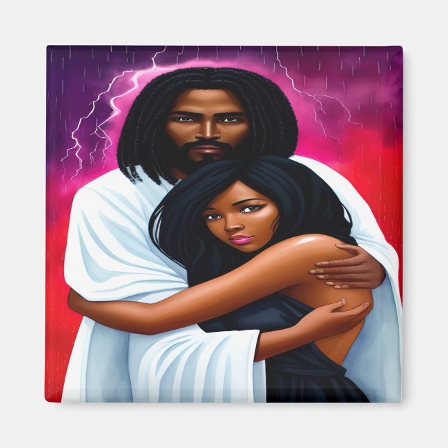 "Covered" Christian Watercolor Magnet (Front)