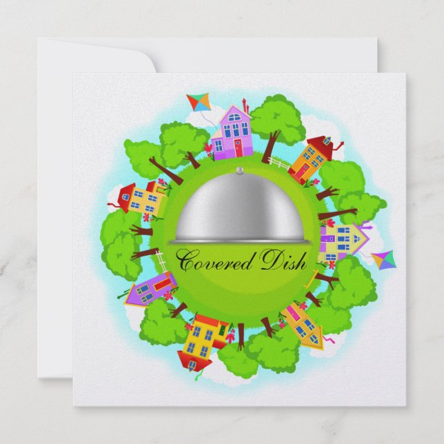 Covered Dish - Neighbourhood Event - SRF Invitation (Front)