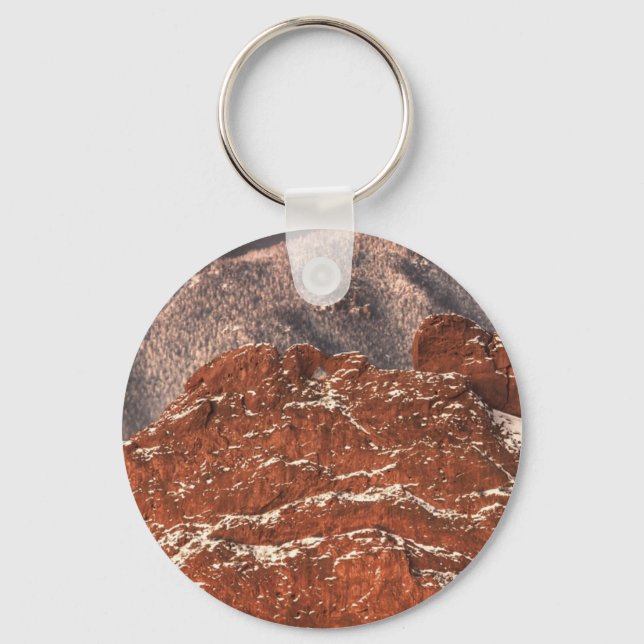 Covered in Snow Key Ring (Front)