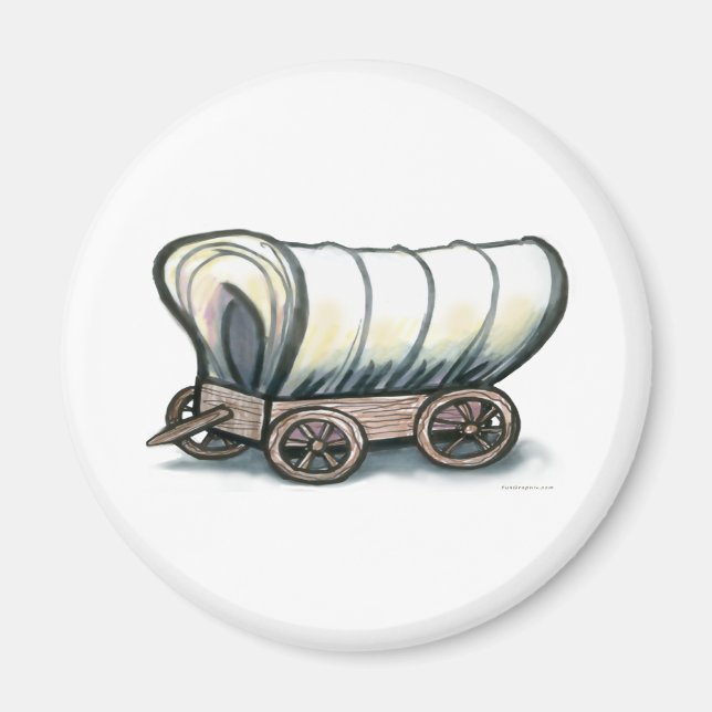 Covered Wagon Magnet (Front)