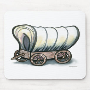 Covered Wagon Mouse Pad
