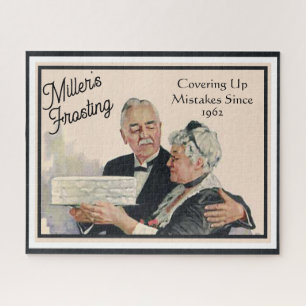 Covering Mistakes with Frosting Cake Personalised Jigsaw Puzzle