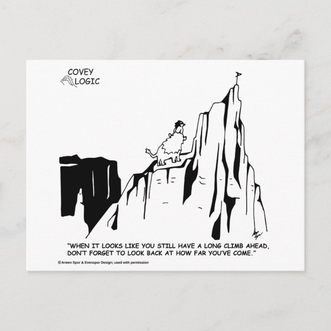Covey Logic Long Climb Postcard (Front)