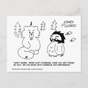 Covey Logic "Storming" Postcard