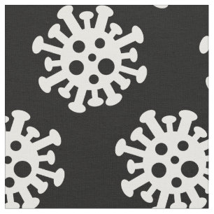 Covid19 corona virus pattern print fabric