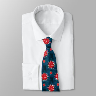 Covid 19 blue tie