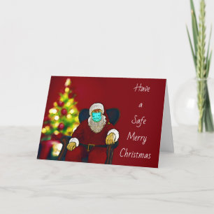 Covid-19 Christmas Card with Santa