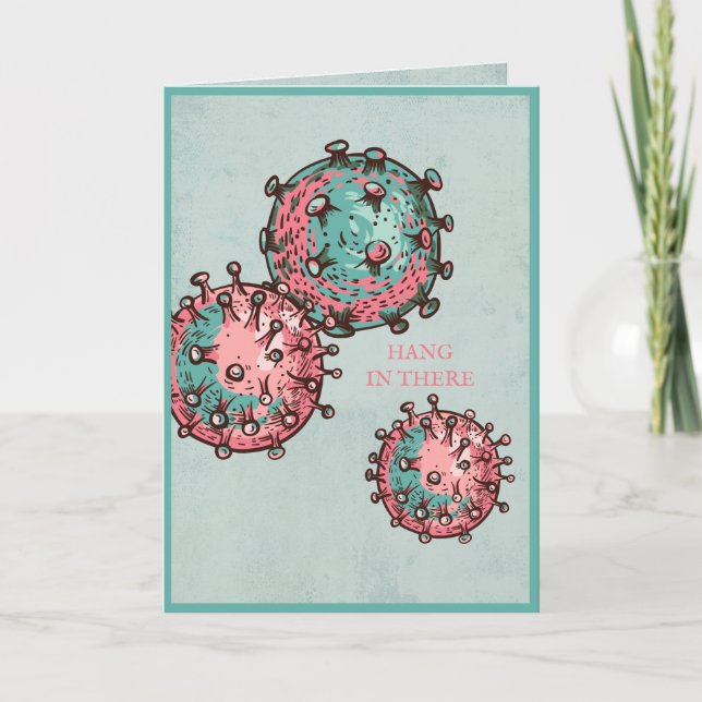 Covid 19 Corona Virus | Get Well | Encouragement C Card (Front)