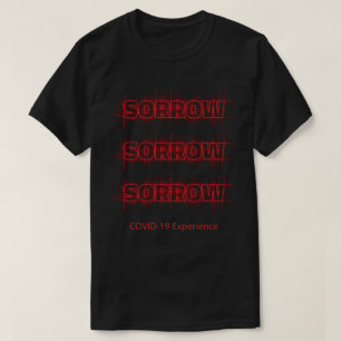 COVID-19 Experience, Virus Sorrow Red Customizable T-Shirt