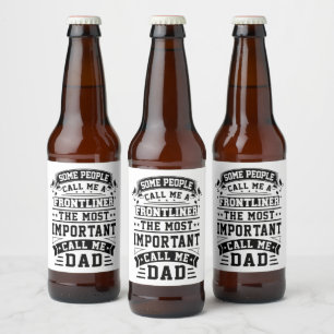 COVID 19 Frontliner Gift Some People Call Me Beer Bottle Label
