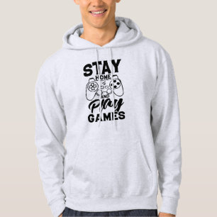 COVID 19 Quarantine Gamer Gift - Stay At Home Hoodie