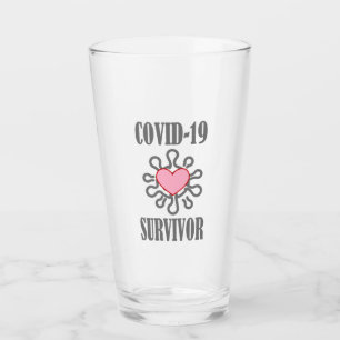 COVID-19 Survivor Corona virus I survived Glass