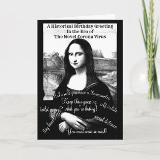Covid-19 Time Capsule with The Mona Lisa Card