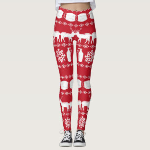 Covid 19 Ugly Christmas Sweater Leggings
