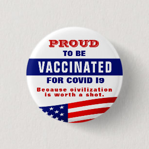 Covid 19 Vaccination  Button