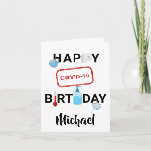 Covid Birthday Card