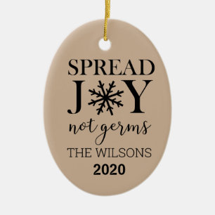 Covid Christmas Ornaments-Quarantine Christmas Met Ceramic Ornament