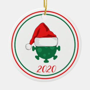 Covid Corinavirus Global Pandemic 2020 Ceramic Ornament