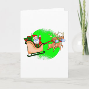 covid face mask santa claus reindeer xmas invitation