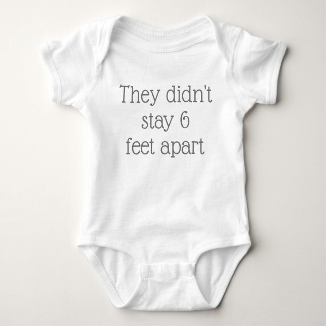 COVID Humor Baby Bodysuit (Front)