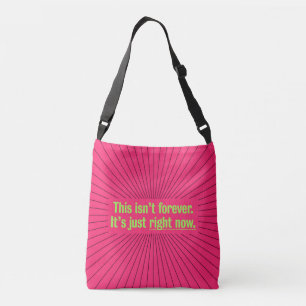 Covid Inspiration Positive Vibes Temporary Crossbody Bag