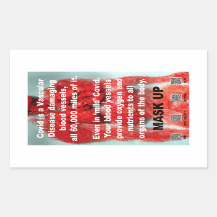 Covid is a vascular disease paper stickers