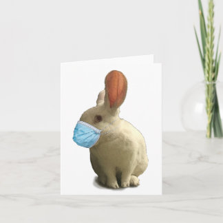COVID Mask Rabbit All-Occasion Greeting Card