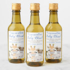 Covid Safari Animals Baby Shower Mini Wine Labels