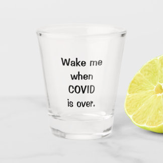 covid shot glass