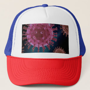Covid Virus Biology Trucker Hat