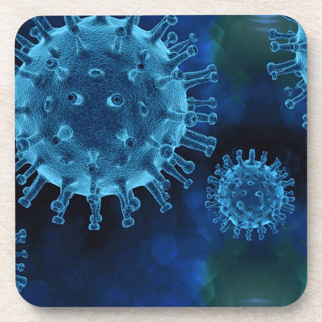 Covid Virus Infection Pathogen Coaster (Front)