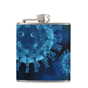 Covid Virus Infection Pathogen Hip Flask