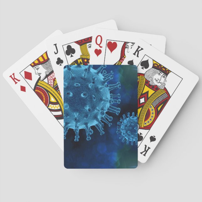 Covid Virus Infection Pathogen Playing Cards (Back)