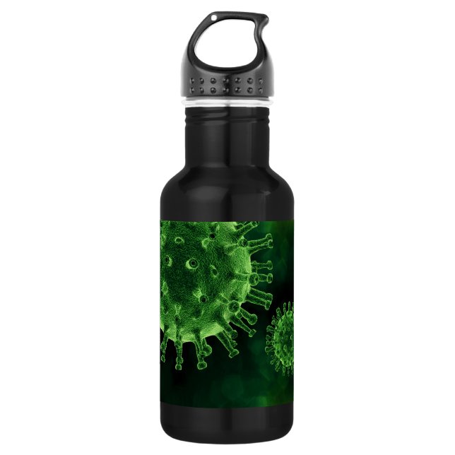 Covid Virus Pathogen Infection 532 Ml Water Bottle (Front)