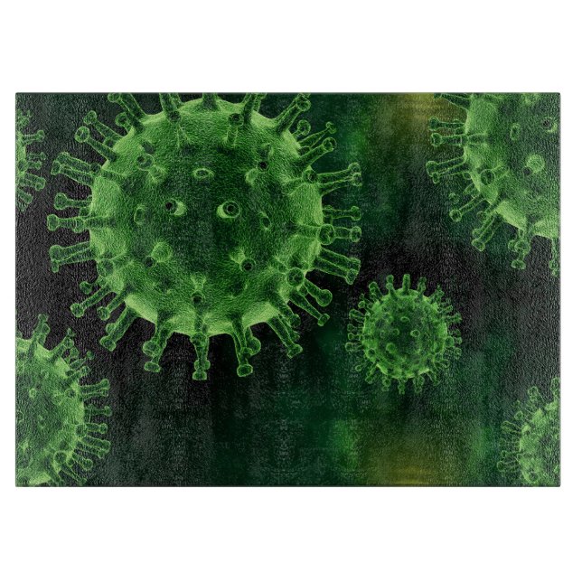 Covid Virus Pathogen Infection Cutting Board (Front)