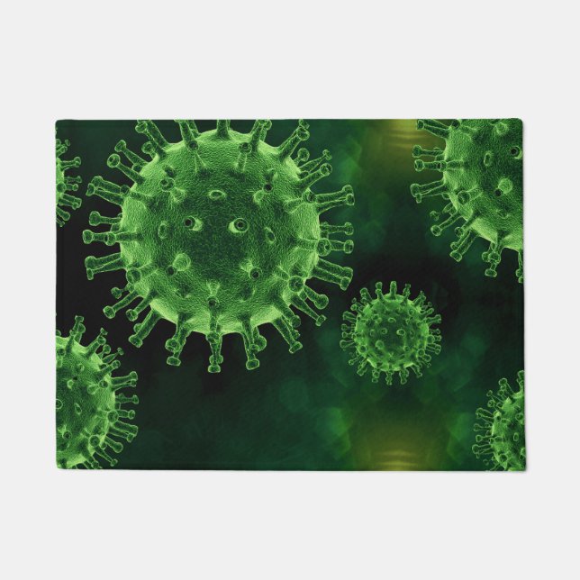 Covid Virus Pathogen Infection Doormat (Front)