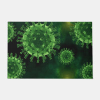 Covid Virus Pathogen Infection Floor Mat