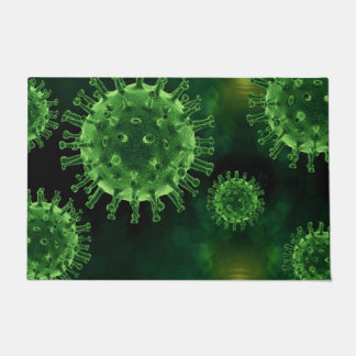 Covid Virus Pathogen Infection Floor Mat