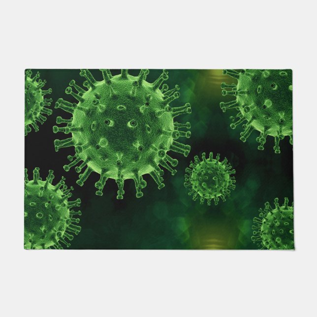 Covid Virus Pathogen Infection Floor Mat (Front)