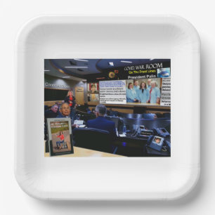 Covid. war room paper plate