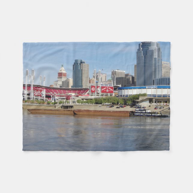 Covington & Barges fleece blanket (Front (Horizontal))