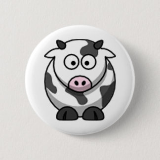 cow 6 cm round badge