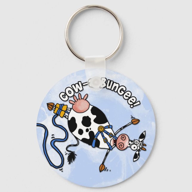 cow-a-bungee keychain (Front)