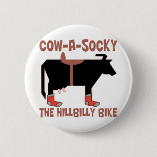 Cow A Socky 6 Cm Round Badge