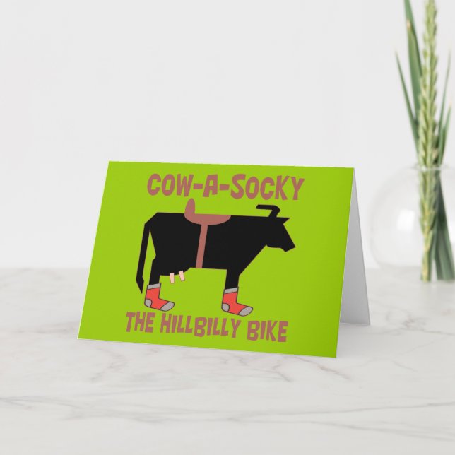 Cow A Socky Card (Front)
