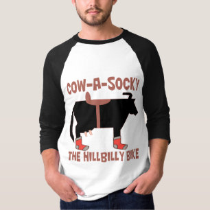 Cow A Socky The Hillbilly Bike T-shirt