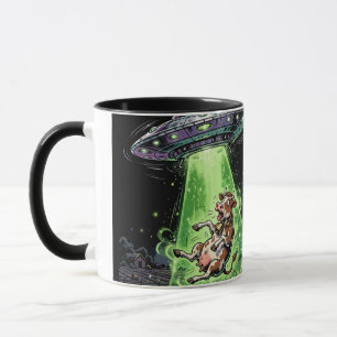 Cow Abducted by a UFO #1 Mug