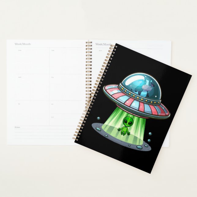 Cow Abducting Alien Planner (Display)